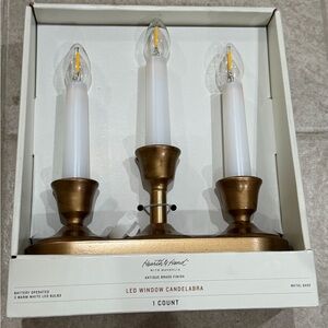 Hearth & Hand Antique Brass LED Candelabra